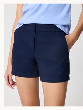 NWT Ladies navy J crew chino shorts